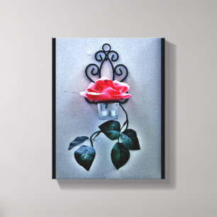 Toile Magenta Rose Sconce