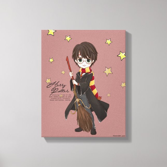 Toile Magical HARRY POTTER™ Watercolor (Recto)