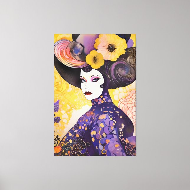 Toile Magnifique Drag Queen Klimt Style (Recto)