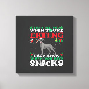 Toile Magnifique T-shirt classique pour Noël pour Danois