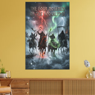 Toile Magnifique thème nordique inspiré des Vikings