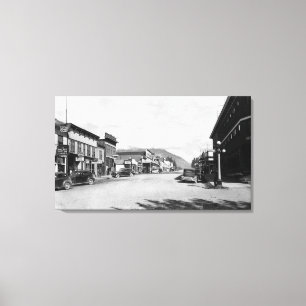 Toile Main Street à Seward, Alaska Photographie
