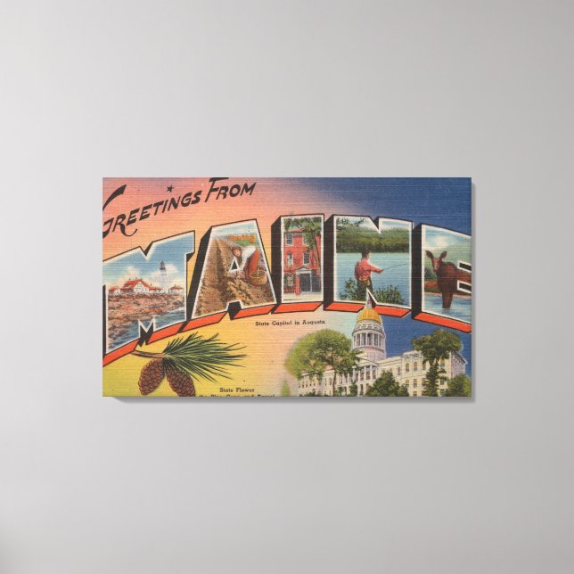 Toile Maine (Capitale/Fleur d'État) (Recto)