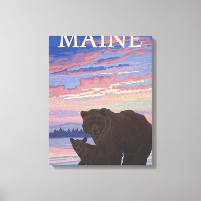 Toile MaineBear et Cub (Recto)