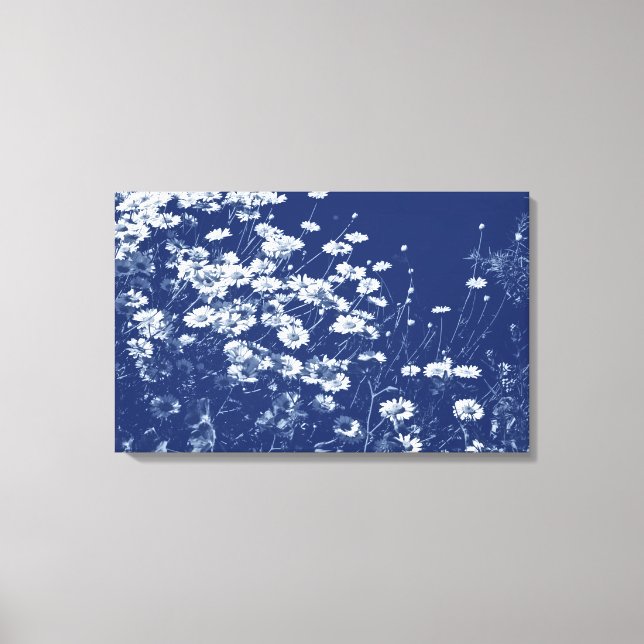 Toile Maisières - Effet Cyanotype (Recto)