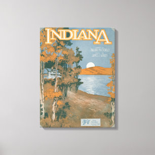 Toile Maison arrière encore en Indiana