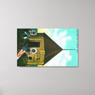 Toile Maison de bloc russe à St. Michael, Alaska