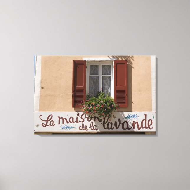 Toile Maison de la Lavande, Place du Couwert, (Recto)