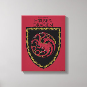 Toile MAISON DU DRAGON   Maison Targaryen Crest