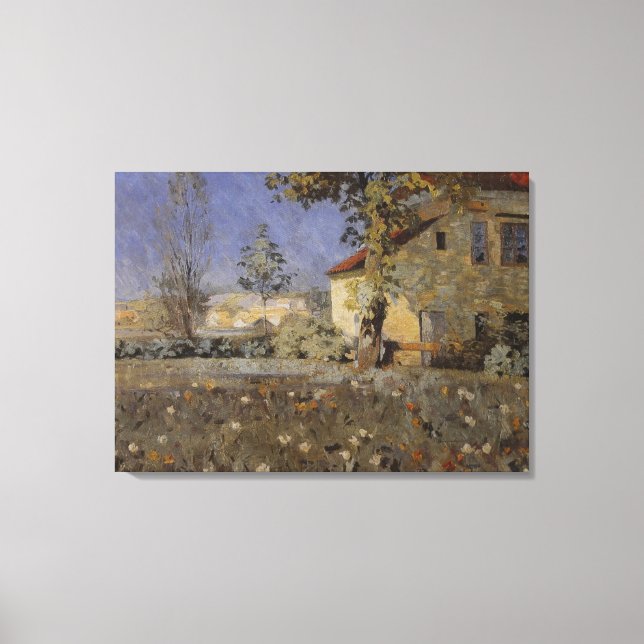 Toile Maison vintage Mourier-Petersen dans le jardin (Recto)