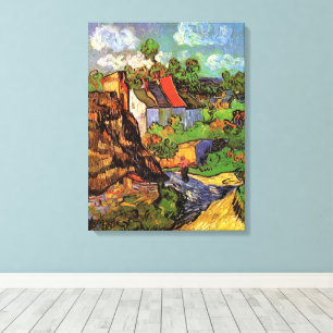 Toile Maisons à Auvers par Vincent van Gogh