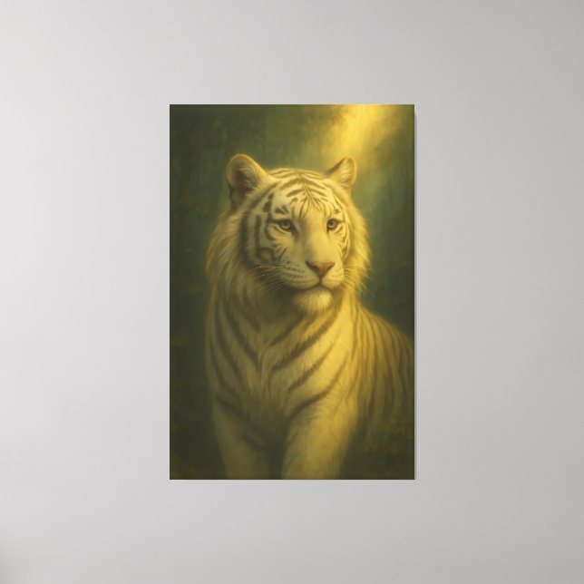 Toile Majestic White Tiger – Fine Art Print (Recto)