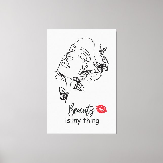 Toile Make up Artist Wall Art Don pour ses amoureux du m (Recto)