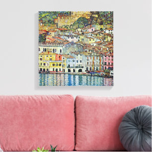 Toile Malcesine sur le lac de Garde Par Gustav Klimt