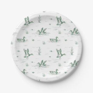 Toile Mallard Ente Geschlechtsneutral Pappteller