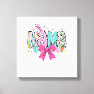 Toile Mama Mini Pâques T-shirt assorti Mama Lapin jour d