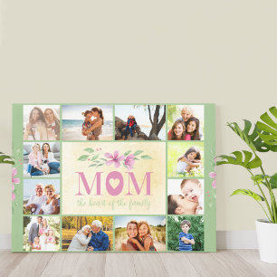 Toile Maman cite Le Coeur de la Famille Vert 12 Photo