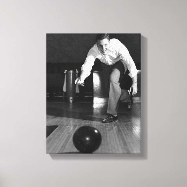 Toile Man Bowling (Recto)