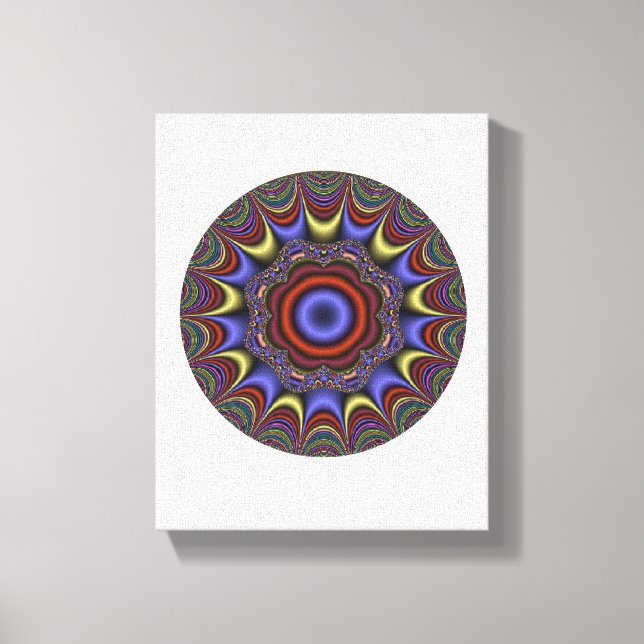 Toile Mandala Abstrait (Recto)