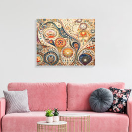 Toile Mandala Abstrait Wall Art