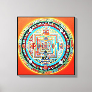 Toile Mandala de bouddhiste de Kalachakra