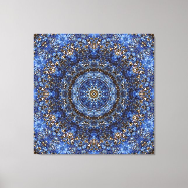 Toile Mandala "Lapis Lazuli Laminate" (Recto)