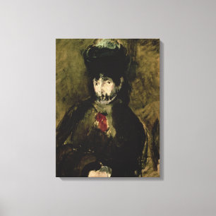 Toile Manet   Berthe Morisot portant un voile, 1872
