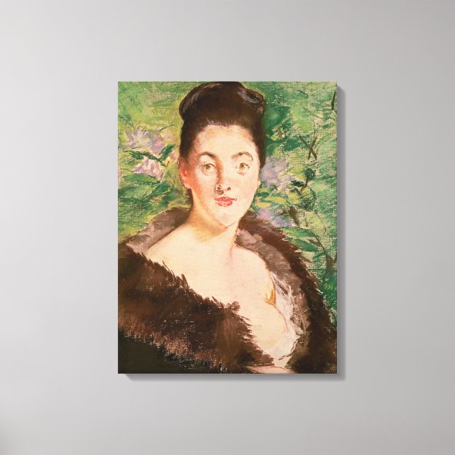 Toile Manet | Femme en fourrure (Recto)