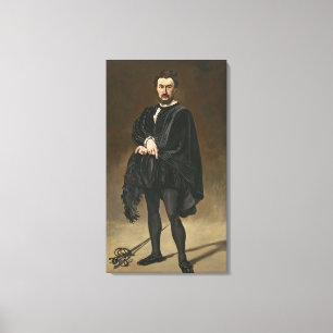 Toile Manet   l'acteur de tragédien (Rouviere comme