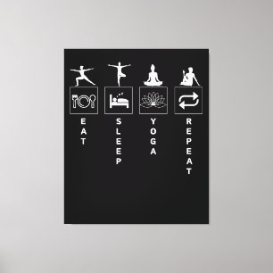 Toile Manger Dormir Yoga Répéter
