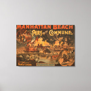 Toile Manhattan Beach - Paris et le jeu de commune