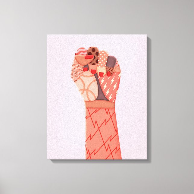 Toile Manifestation de femmes d'art moderne (Recto)