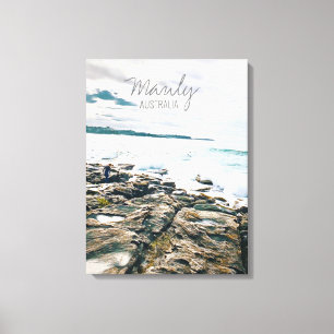 Toile Manly Beach surf océanique Australie Voyage