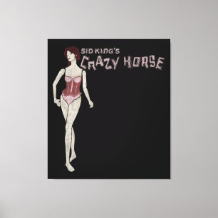 Toile mannequin à cheval fou de sid king