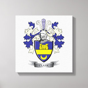 Toile Manteau de crête de famille de Clark des bras