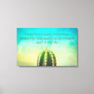 Toile Mantra Prosperity Canvas Cactus Imprimer
