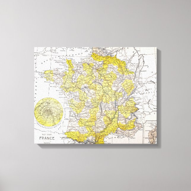 TOILE MAP : FRANCE (Recto)