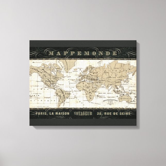 Toile Mappemonde (Recto)
