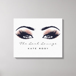 Toile Maquillage rose Artiste Beauté Damask Lashes