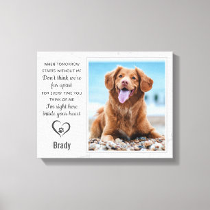 Toile Marble Animaux commémoratifs Souvenir Chien Keepsa