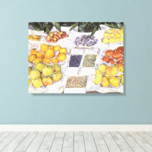 Toile Marché aux Fruits par Gustave Caillebotte, Art Vin