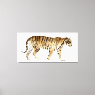 Toile Marche du tigre d'aquarelle