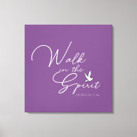 Marche violette dans l'esprit Bible Verse