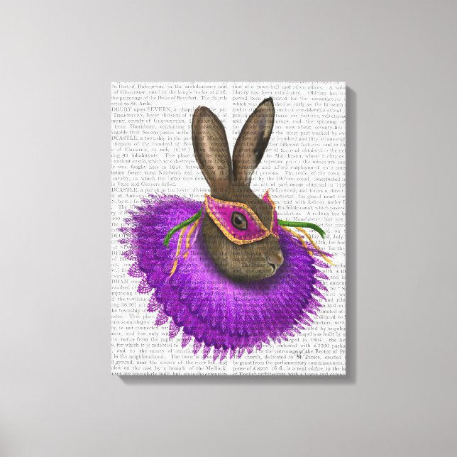 Toile Mardi Gras Hare (Recto)