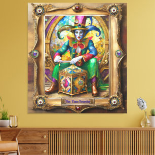 Toile Mardi Gras Realm Portraits - Voyageur du temps