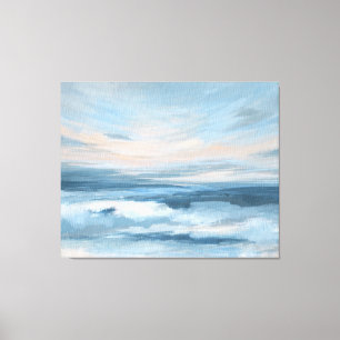 Toile Marée basse - Peinture Abstraite du paysage marin