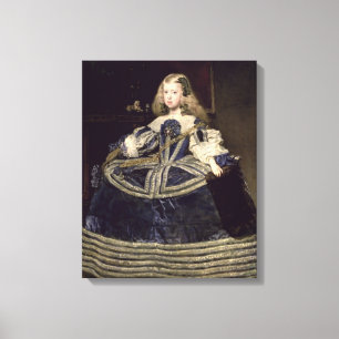 Toile Margarita d'Infanta dans le bleu, 1659