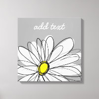 Marguerite tendance grise et jaune