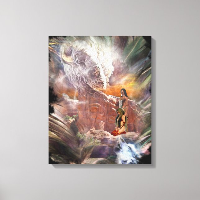 Toile Mariage Américain Night Vignette Enveloppé Can (Recto)