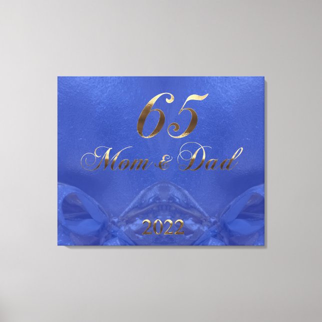 Toile mariage Blue Sapphire 2022 65e anniversaire (Recto)